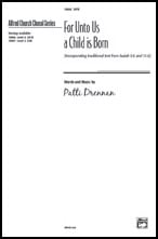 For Unto Us a Child Is Born SATB choral sheet music cover Thumbnail